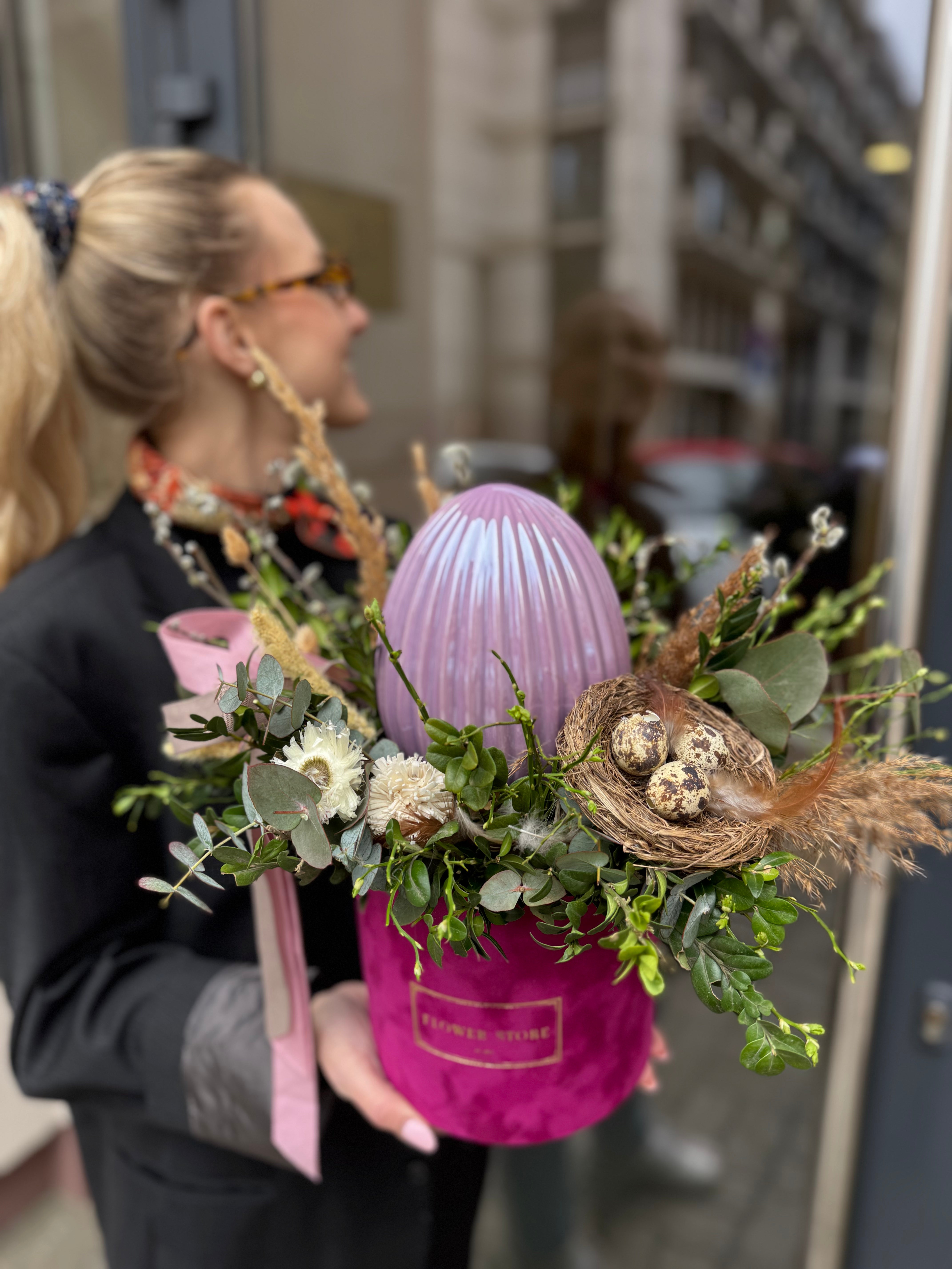 Dekoracja Wielkanocna Fuksja