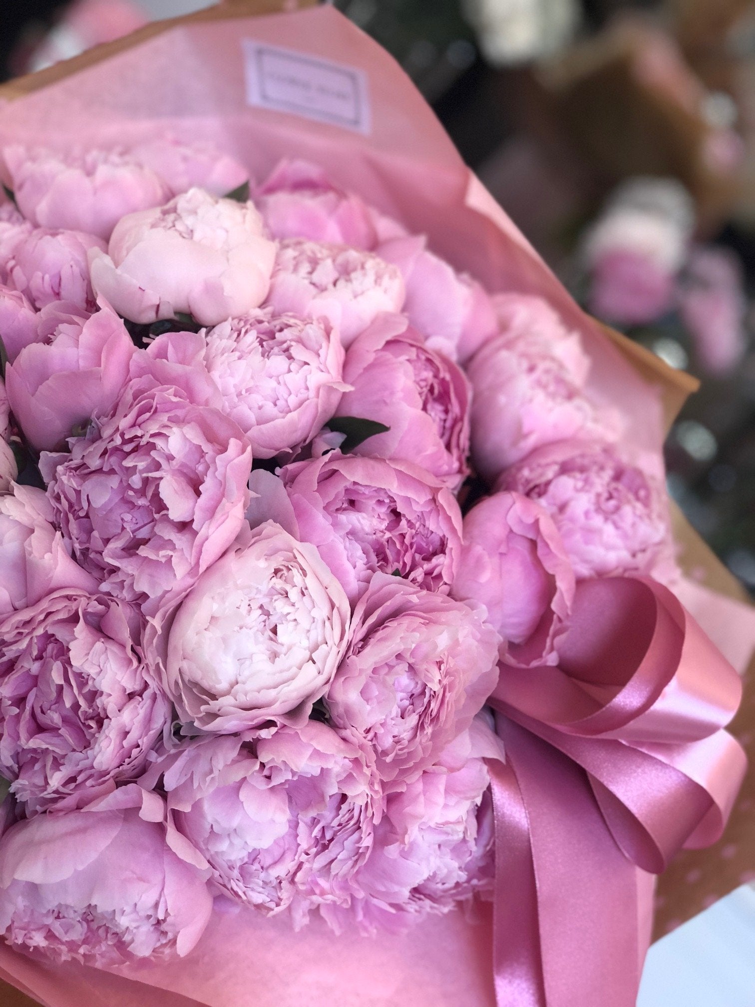 Peonie bukiet - kwiaty żywe