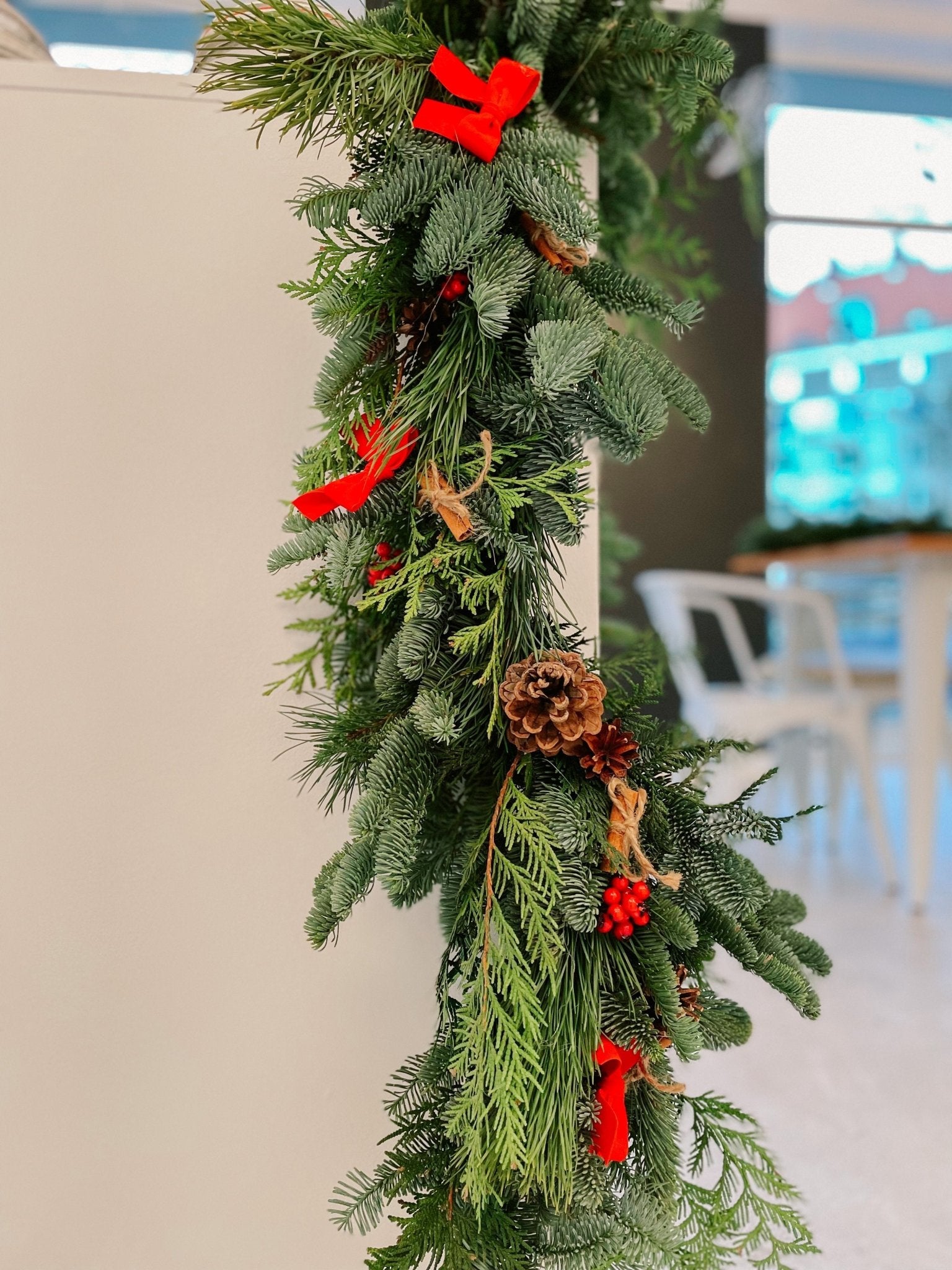 Girlanda 180 cm Natural Christmas - kwiaty Flower Store Warszawa