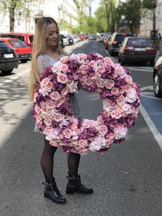 Grande ekskluzywny wianek kwiaty żywe - kwiaty Flower Store Warszawa