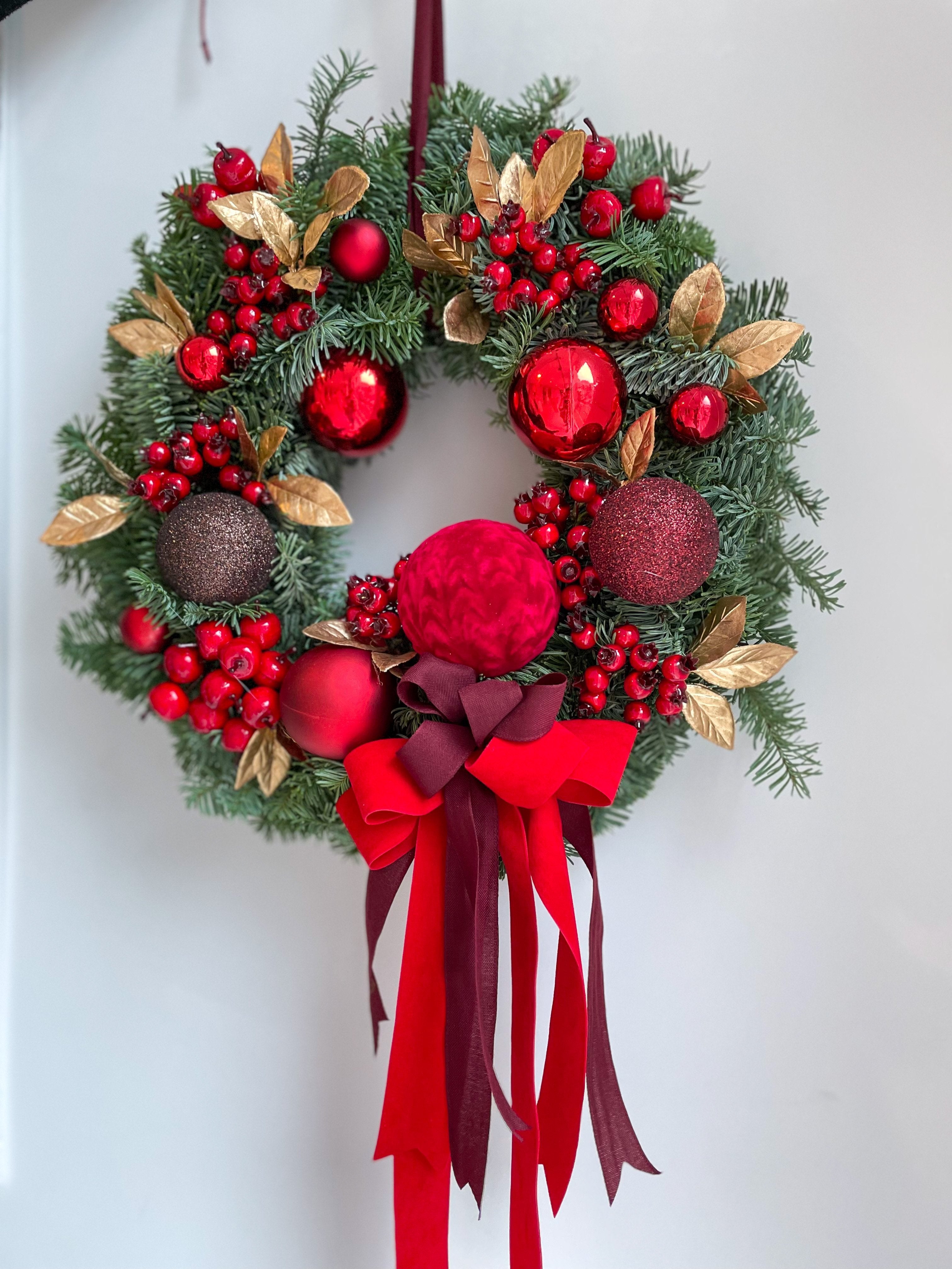 Wianek Red Christmas Natural