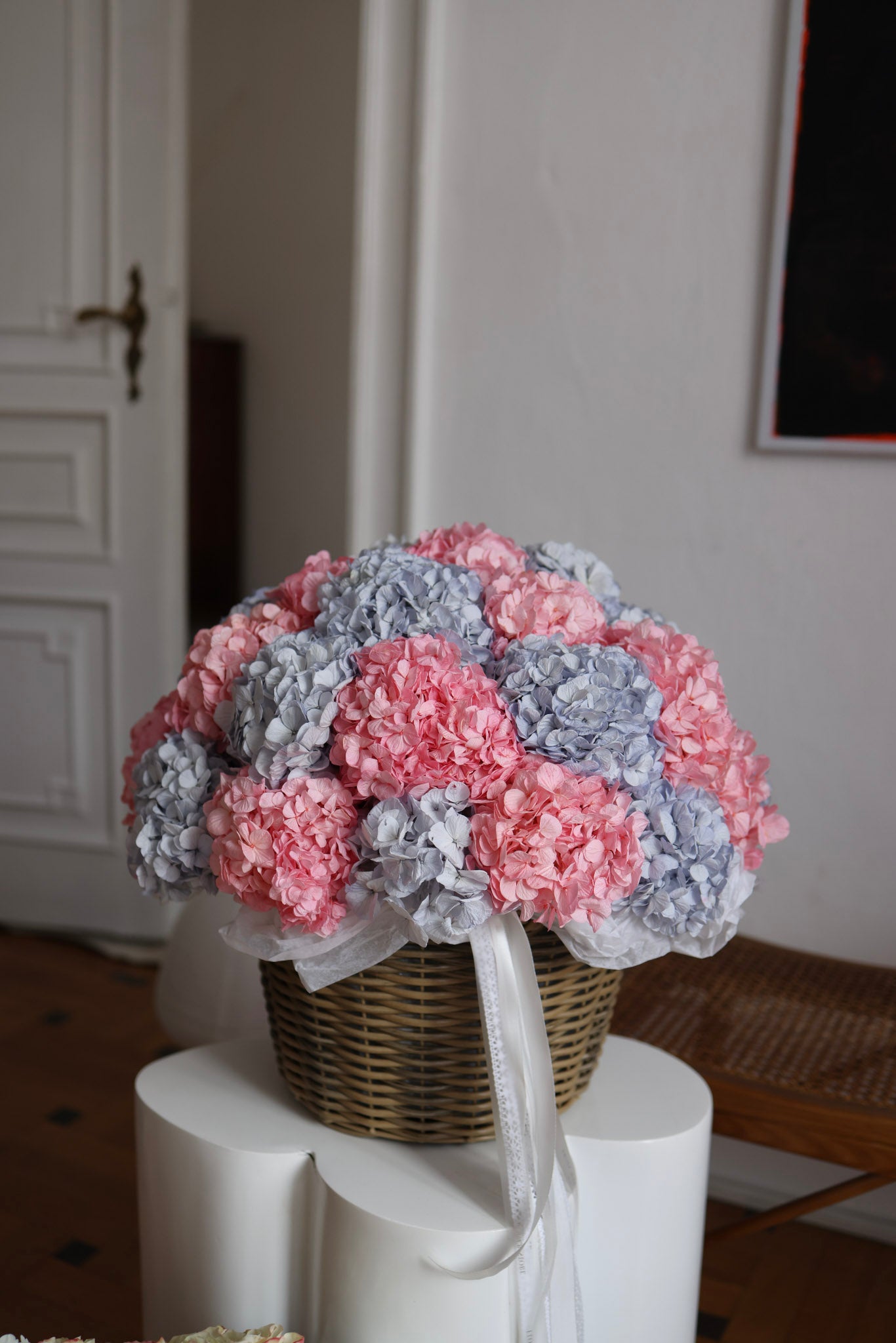 Kosz Wiecznych Hortensji „Eternal Garden”