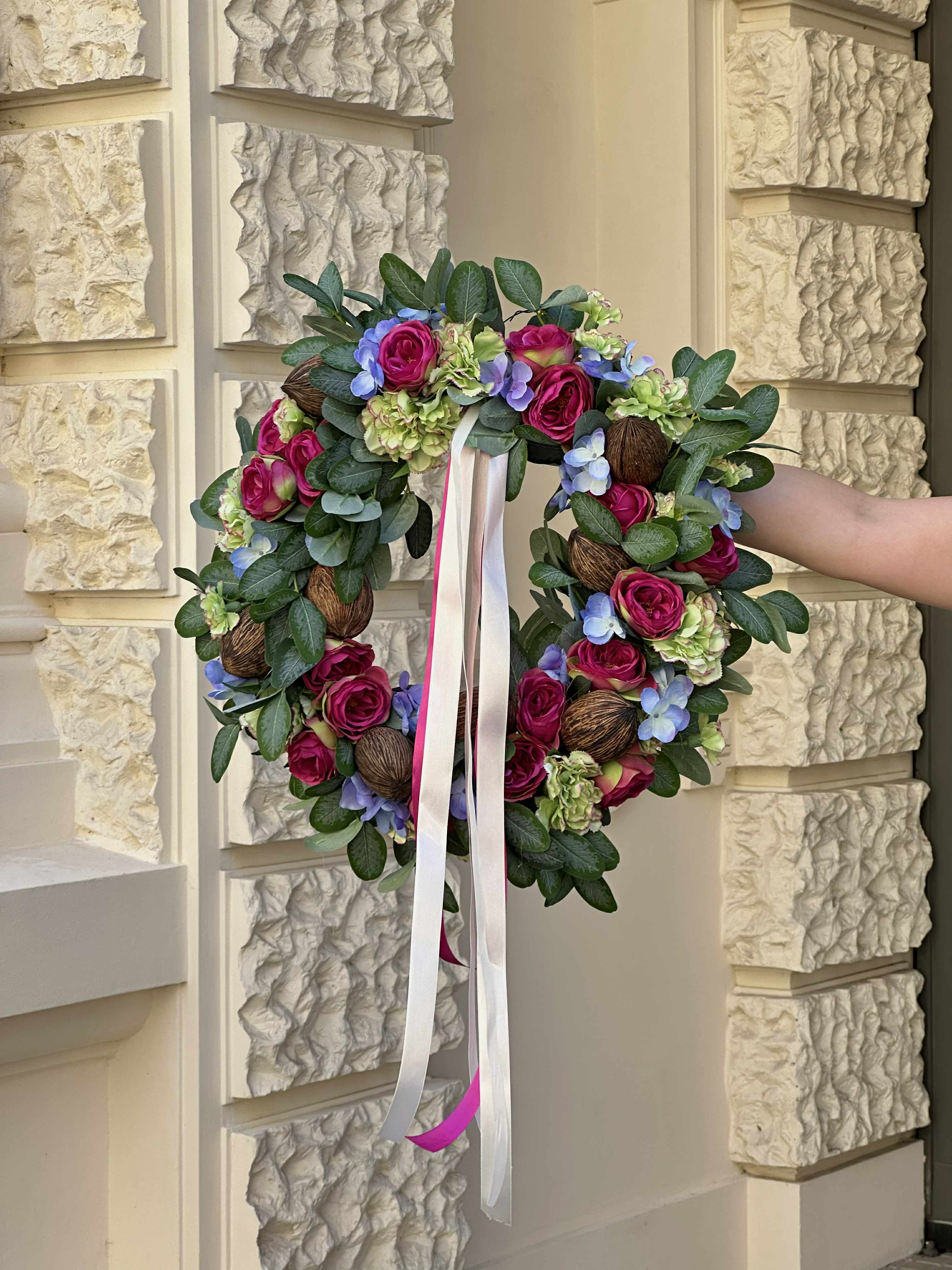 Wianek na drzwi - Dom kwiaty sztuczne