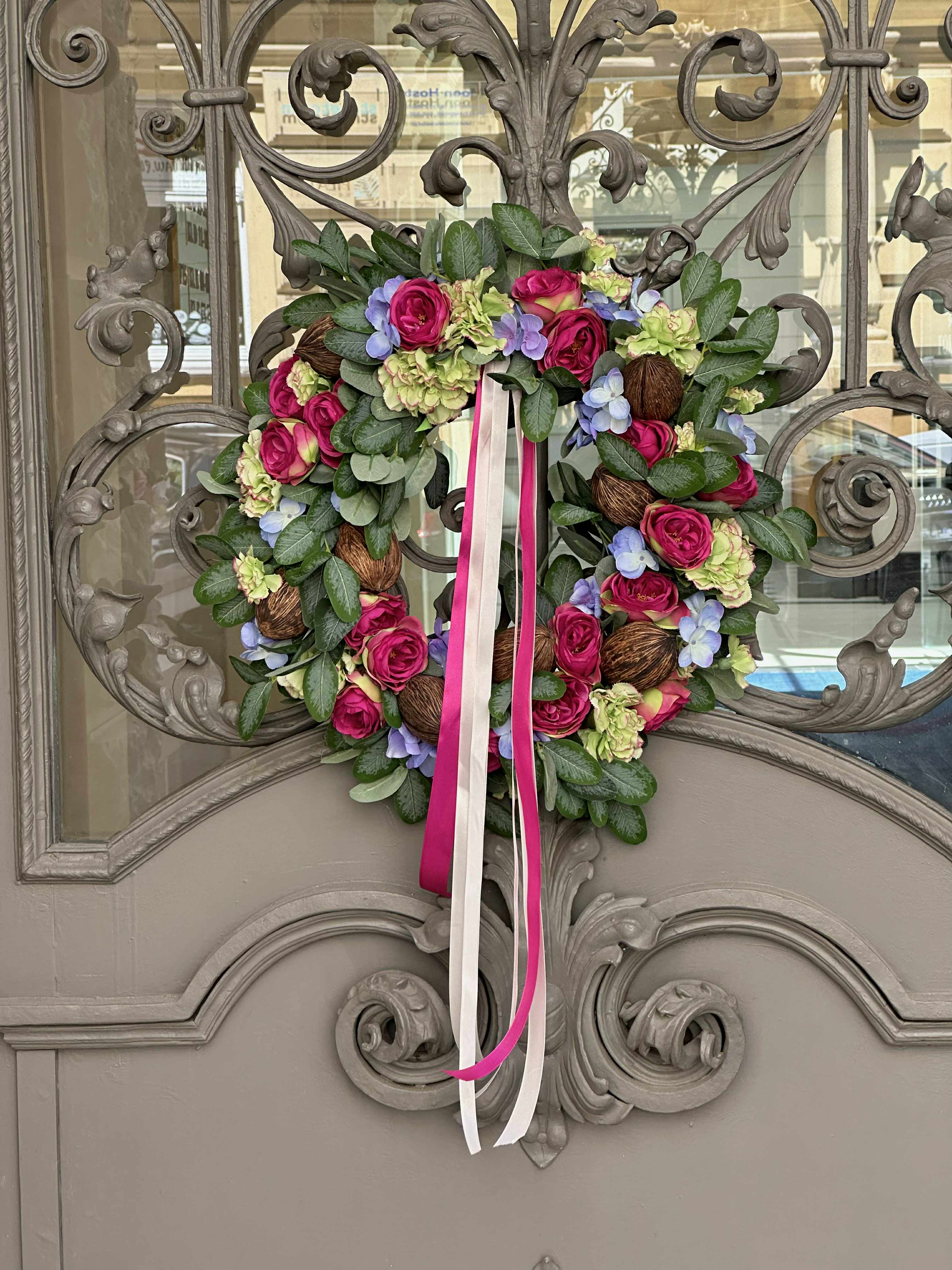 Wianek na drzwi - Dom kwiaty sztuczne