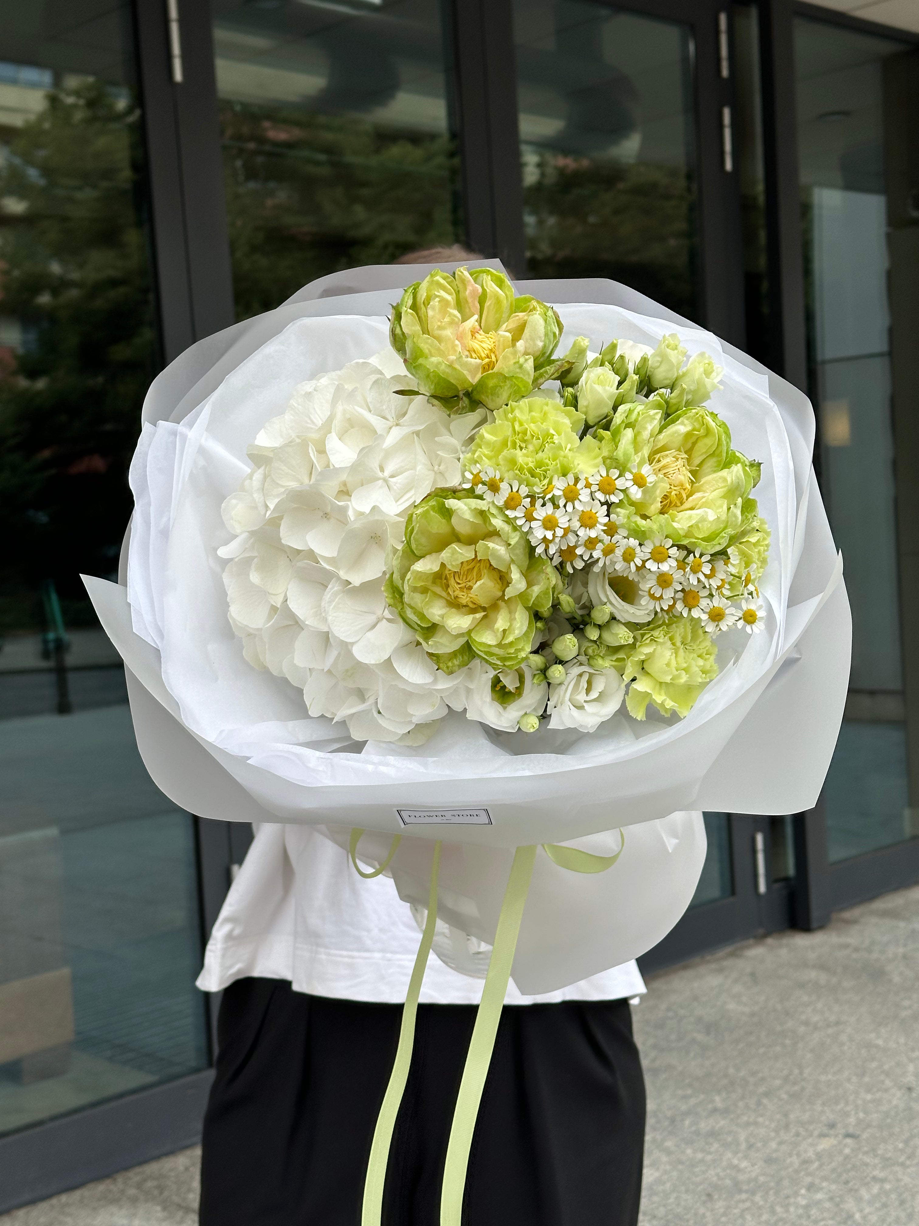 Bukiet kwiatów Zielone Love