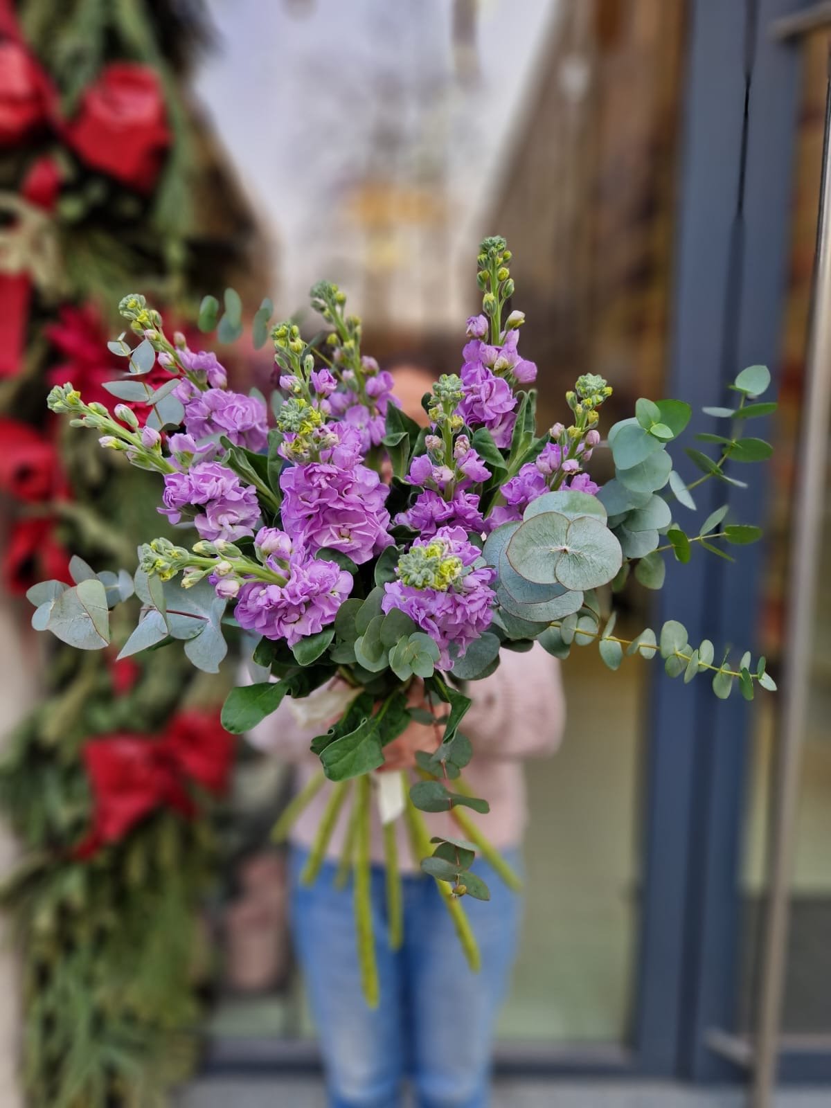 Bouquet of levkonia flowers