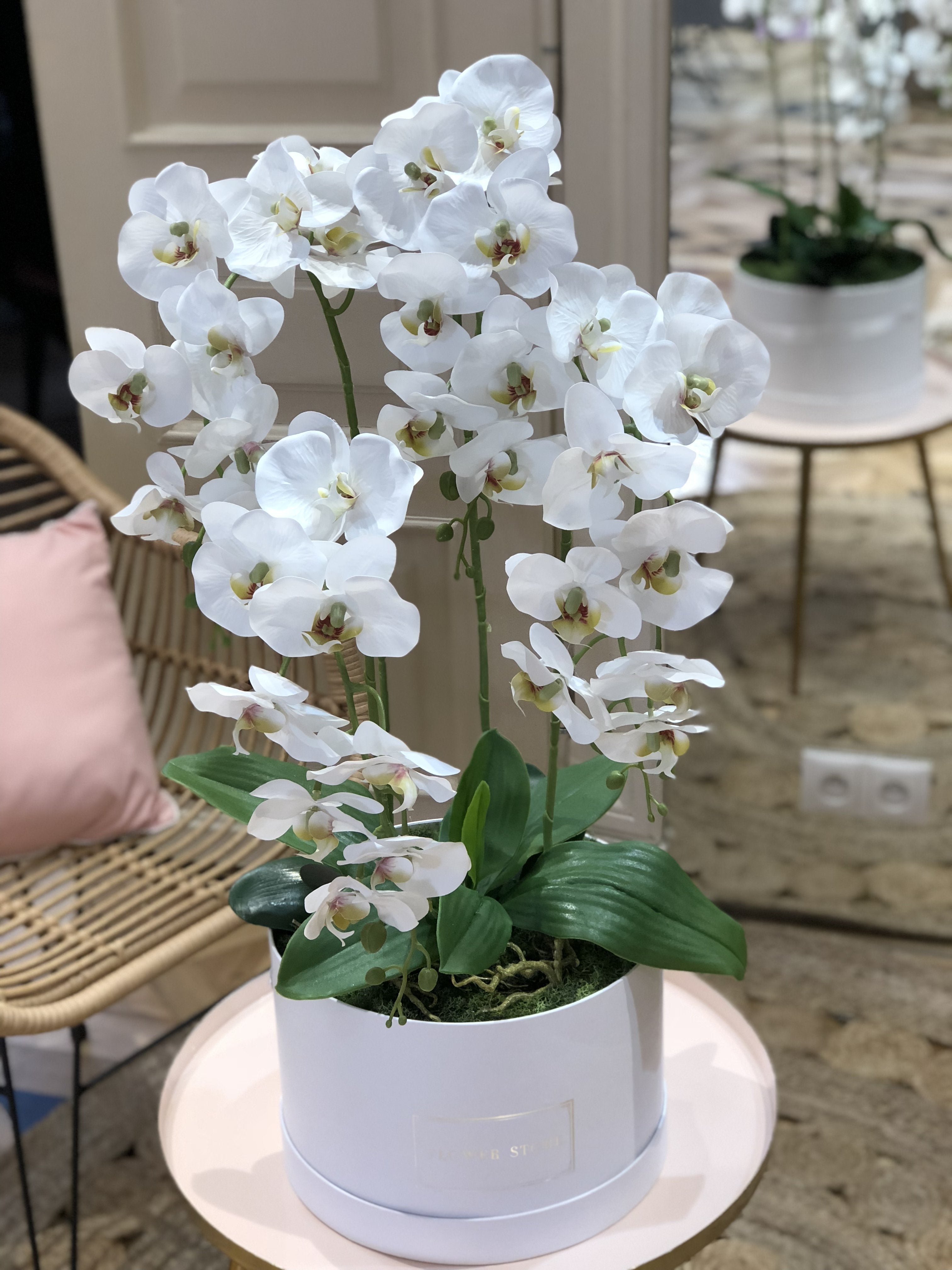 Exclusive white orchid grande - artificial flowers