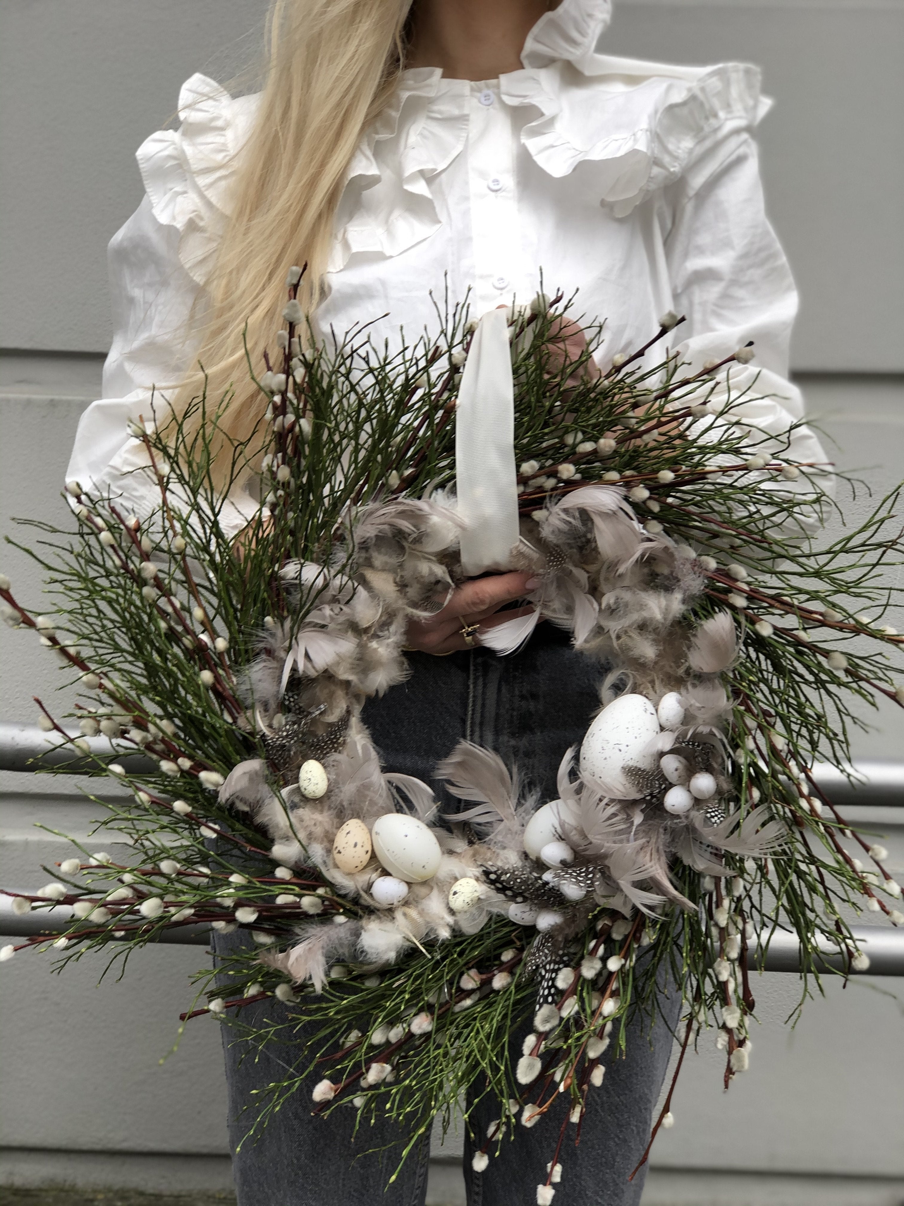 Wianek wielkanocny - WIOSENNE GNIAZDO