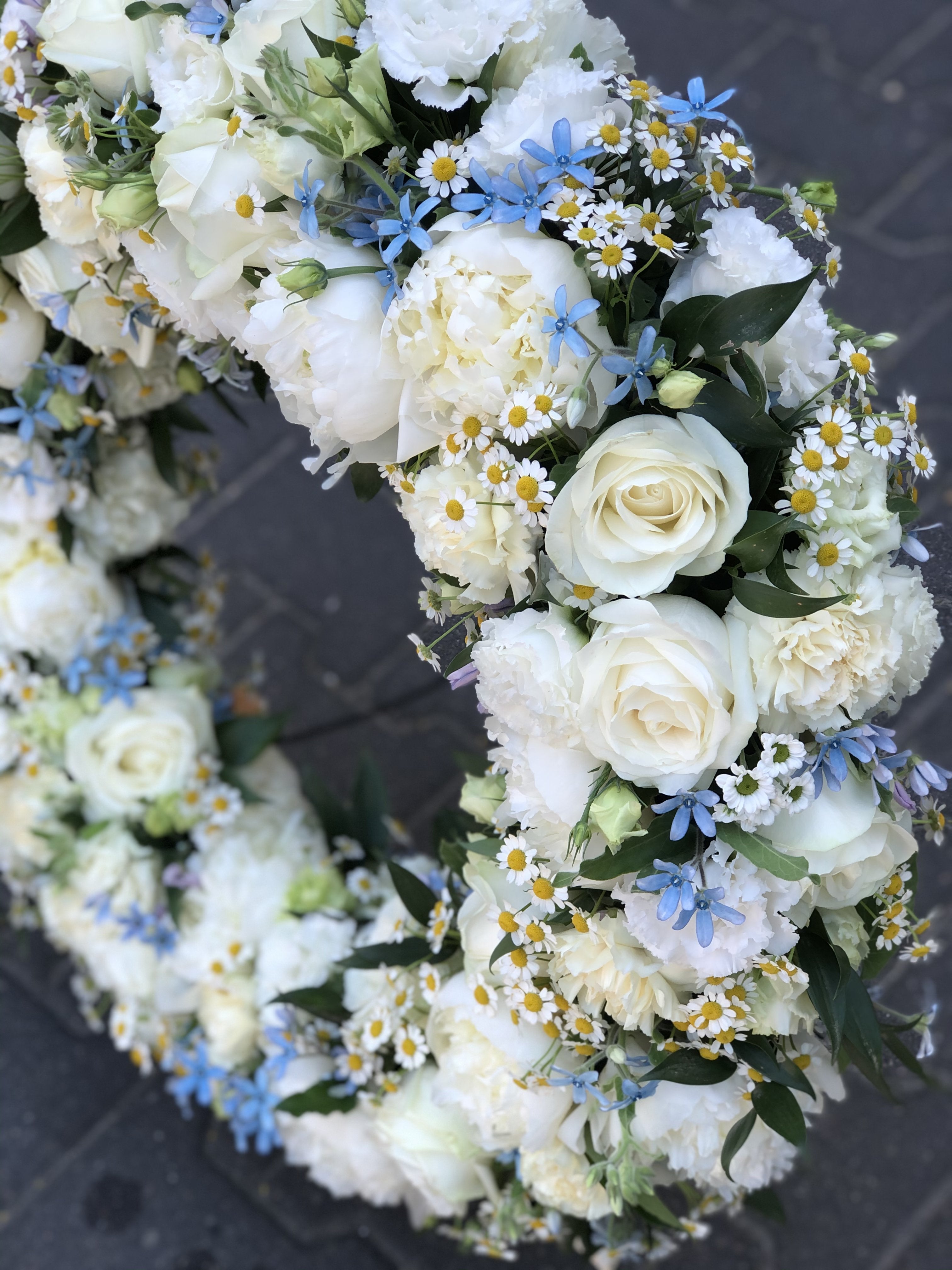 Funeral Wreath Decoration wreath "longing" live flowers